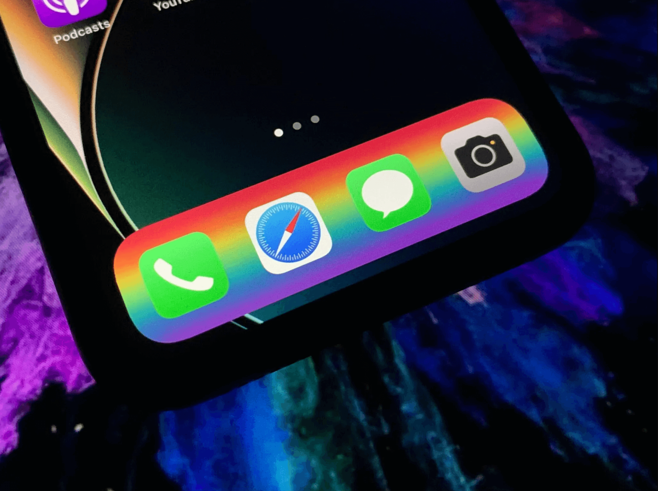 Make a Rainbow Dock on iPhone